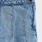 Paraph Mini Denim Skirt | Blue Bleach