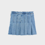 Paraph Mini Denim Skirt | Blue Bleach