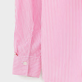Ironie Straight Shirt | Pink/White
