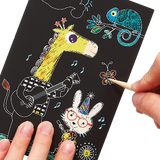 Mini Scratch & Scribble Art Kit - Safari Party