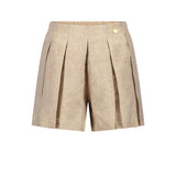 DANZIG glitter-pleats shorts