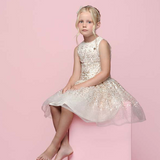 SYMPHONY ombre-sequins dress