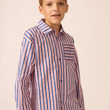 Buttondown & Friday Pant Set| Blue Note Stripe