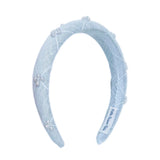 Charlotte Light Blue Linen Headband