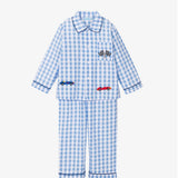 Check Racing Car PJ | Blue/White