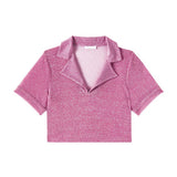 OseMini Pink Lumiere Shirt & Shorts set
