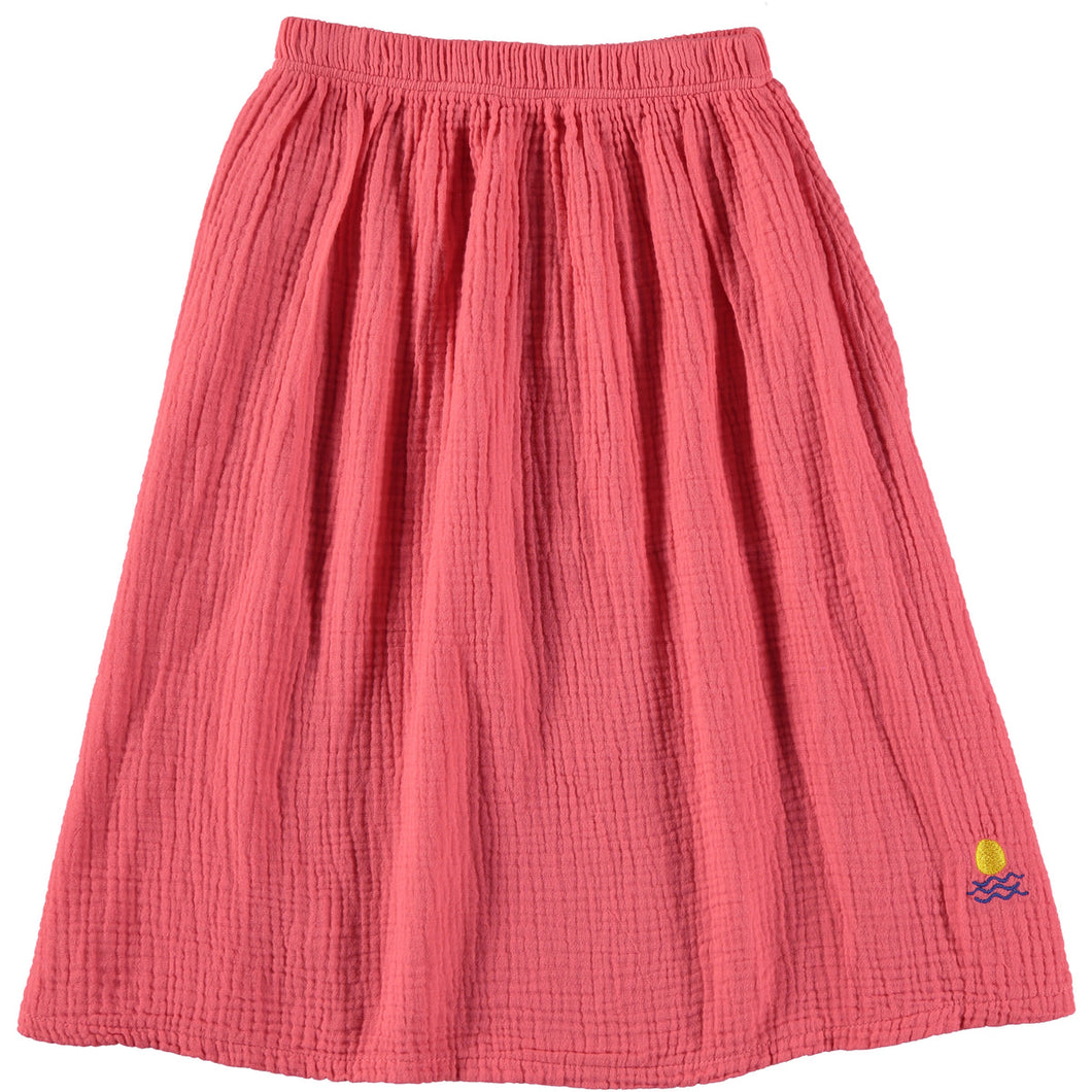 Organic Cotton Skirt Fuschia