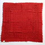 Classic Print Bandana Scarf | Poppy Red