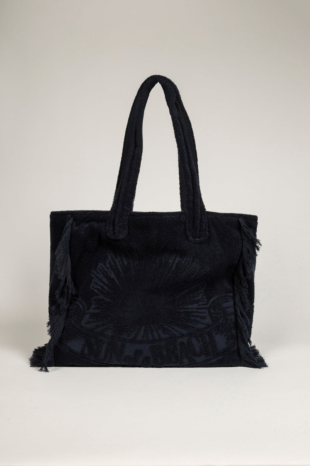 Black | Terry Tote Beach Bag