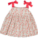 Sariette Smocked Blouse | Cherry Red Print