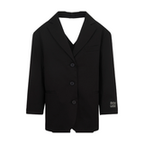 Gabardine Blazer | Black