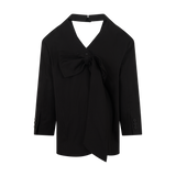 Gabardine Blazer | Black
