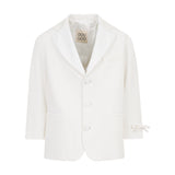 Mini Bow Blazer | White