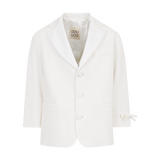 Mini Bow Blazer | White