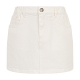 Violetta White Denim Skirt