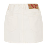 Violetta White Denim Skirt