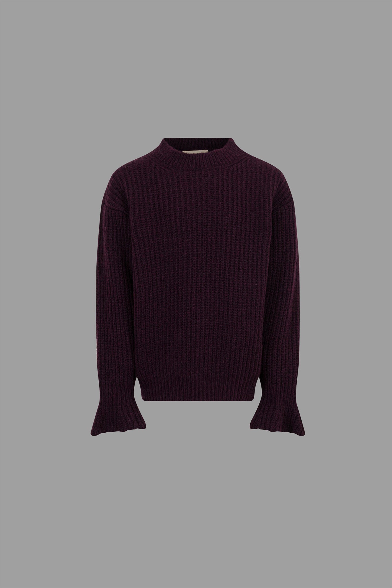 DOUUOD Maglione Contagiosa ribbed wool jumper in viola - DZ9A30-W0222-886 front