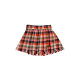 Sisi Skirt | Orange Multi Check