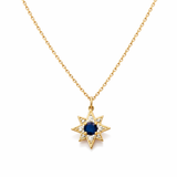 Mini Sapphire Star Necklace