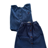 Peasant Blouse and Quilted Skirt - Oceana