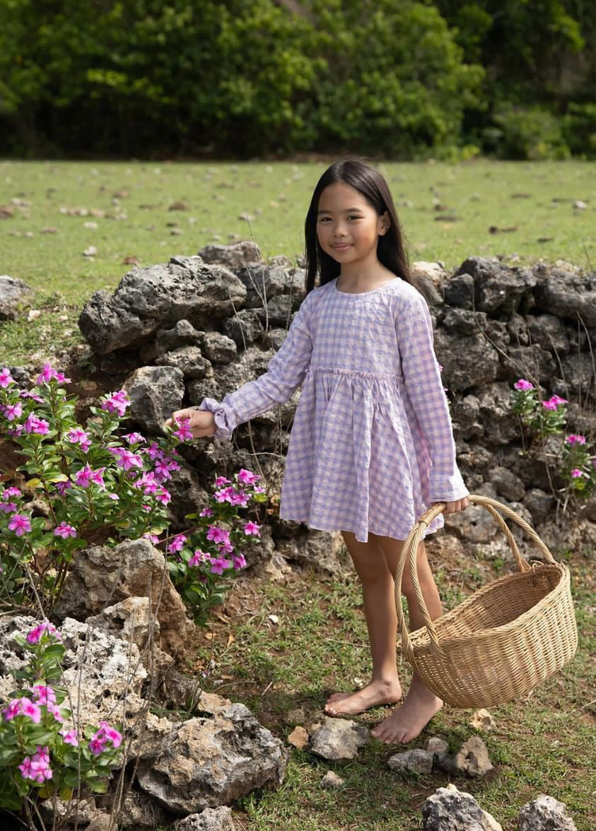 Purple Gingham Dress