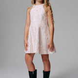 Yve Boucle Mini Dress | Soft Pink