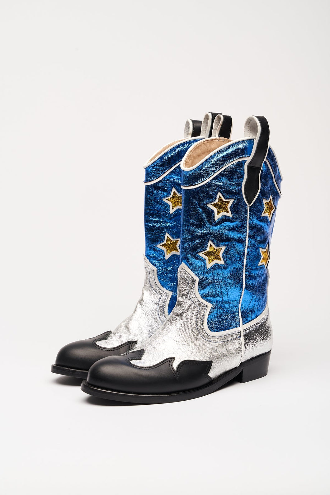 Yaka Metalic Blue Boots