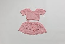 Load image into Gallery viewer, Baby Pink Crochet Top &amp; Skirt
