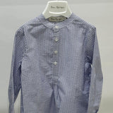 Blue Striped Placket Shirt