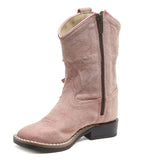 Ruffle Mini Boots | Soft Pink