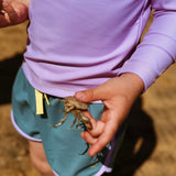 Kiwi Retro Teal Swim Short