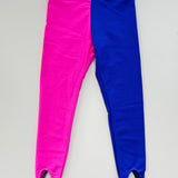 Electric Blue Pink Leggings