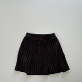 Foglio Striped Skirt | Black