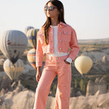 Amalfi Jeans & Rachel Jacket Set | Orange