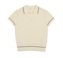 Load image into Gallery viewer, Cream Stitched Polo with Poplin Shorts
