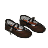 Lala Mesh Flats | Black