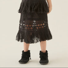 Load image into Gallery viewer, Lacework Knit Skirt | Faded Black
