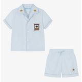 Cowboy Pj's Shorts | Pale Blue