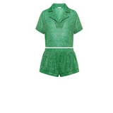 OseMini Green Lumiere Shirt & Shorts set