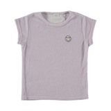 Picnik purple Flower Terry Top & Shorts Set