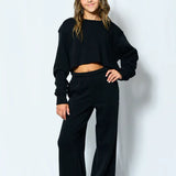 Dylan Wideleg Sweatpants | Black