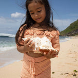 Dahlia Crochet Set Peach