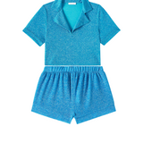 OseMini Blue Lumiere Shirt & Shorts set