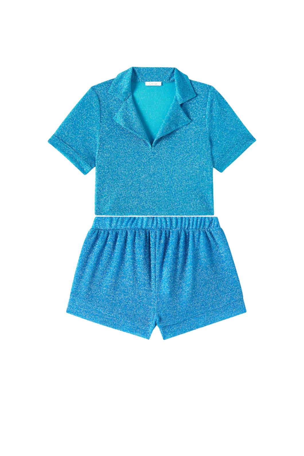 OseMini Blue Lumiere Shirt & Shorts set