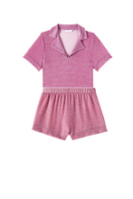 Load image into Gallery viewer, OseMini Pink Lumiere Shirt &amp; Shorts set
