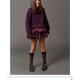 Gonna Skirt | Prugna/Bianco (Pre-Order)