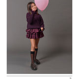 Gonna Skirt | Prugna/Bianco (Pre-Order)