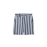Shirt & Stripe Short Set| Blue