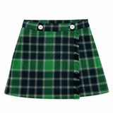 Flami Skirt | Green Tartan