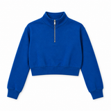 Tween Dylan 3/4 Zip Sweatshirt - Mykonos Blue